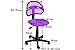 GreenForest Mid-Back Chair with Padded Fabric Swivel Comptuer desk chair,Purple