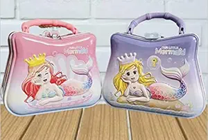LUCHILA Mermaid Piggy Bank Coin Bank Box Money Bank for Girls Kids (Pack of 1,Multi Color).