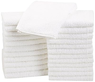 ORPHEEBS 10 serviettes invité 30x50 cm 500gr/m² pur coton égyptien BLANC HOTEL (30 x 50 cm)