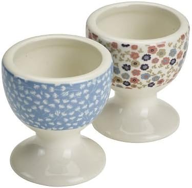 Ditsy Blossom Floral Egg Cups, Set of 2 - Multi-Coloured