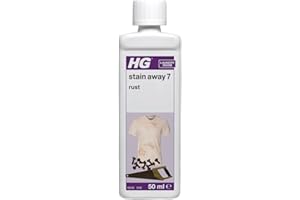 HG Stain Away 7 Rust, Stain Remover for Stubborn Rusty Marks, Erases Stains from Clothes, Tiles, Flagstone, Concrete & Natural Stone Surfaces, Textile Safe – 50ml (426005106)