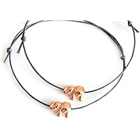 Freundschaftsarmbänder rosegoldener Elefant
