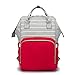 Produktbild LVLUOYE Rucksack, Mamabeutel-Mode-Multifunktionsumhängetasche, Schwangere Frauen, die auf EIN Paket warten, Flaschenmutter und Baby-Beutel, heraus Schwangere Frauen-Handtasche,Red