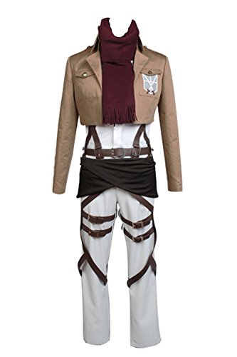 Jeylu Shingeki No Kyojin Ataque en Titan Mikasa Ackerman Cosplay Disfraz UE tamaño