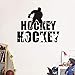 Produktbild WWYJN Hockey Clip Silhouette Vinyl Wall Art Sticker Kids Room Decor Removable Hockey Exercise Sports Decals Boys Room Decoration Blue 46x39 cm
