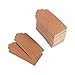 Produktbild 100 stk Kraft Papier Kraftpapier Geschenkanhänger Preisetiketten Namenskarte Hochzeit Mitbringsel Punch Rechteck Karte Label