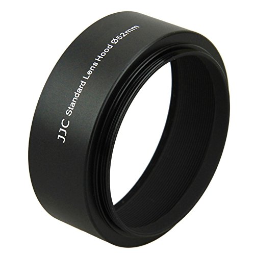 JJC Ln-52s universel en m  tal    visser Pare-soleil pour Canon Nikon Sony Olympus Pentax appareils photo       Compatible avec objectif standard  52  mm 