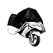 Produktbild Goliton® Motorrad Elektrofahrrad Motorradabdeckung wasserdichte staubdichte UV-beständig Abdeckung Abdeckplane Faltgarage Deckel Moped-Roller-Deckel Größe L 220*95*110CM - Schwarz