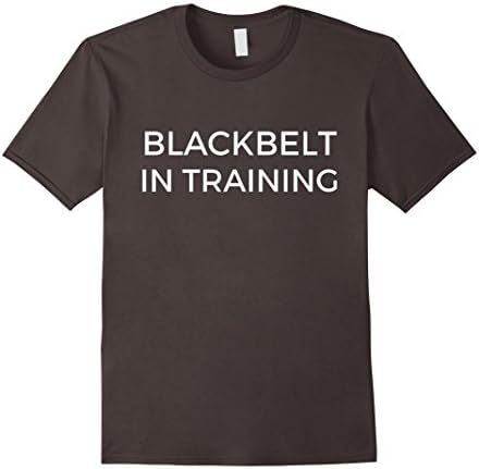 Men's Blackbelt in Training Martial Arts Karate, Taekwondo Tshirt 2XL Asphalt