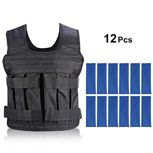 Chaleco Ajustable para Correr Juego de Chaqueta Chalecos de Peso para Entrenamiento y Pérdida de Peso Chaleco Ponderado Pesado Fuerza (M)