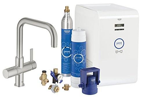 Preisvergleich Produktbild Grohe Blue Starter Kit U-Auslauf supersteel, 31324DC1