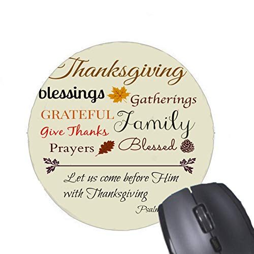 Preisvergleich Produktbild Erntedank-Bibel-Vers-Preis-runde Mausunterlage