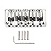 Produktbild Healifty Guitar Fixed Bridge Chrom 5 String Metal Fixed Hardtail Sattelbrücke für Fender Strat Tele E-Gitarre