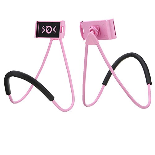 Faul Hals Telefonhalter, Letone HandystÃ¤nder 364 Drehung Flexibel Montieren HÃ¤ngender Halterung LÃ¼ftungshalter fÃ¼r iphone, Samsung, Huawei Universal Smartphone, fÃ¼r Auto, Sofa, KÃ¼che,Bad, BÃ¼ro(Rot)