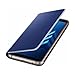 Price comparison product image Samsung Neon Flip Case with Illuminated Edge Notifications for Galaxy A8 (2018), Blue