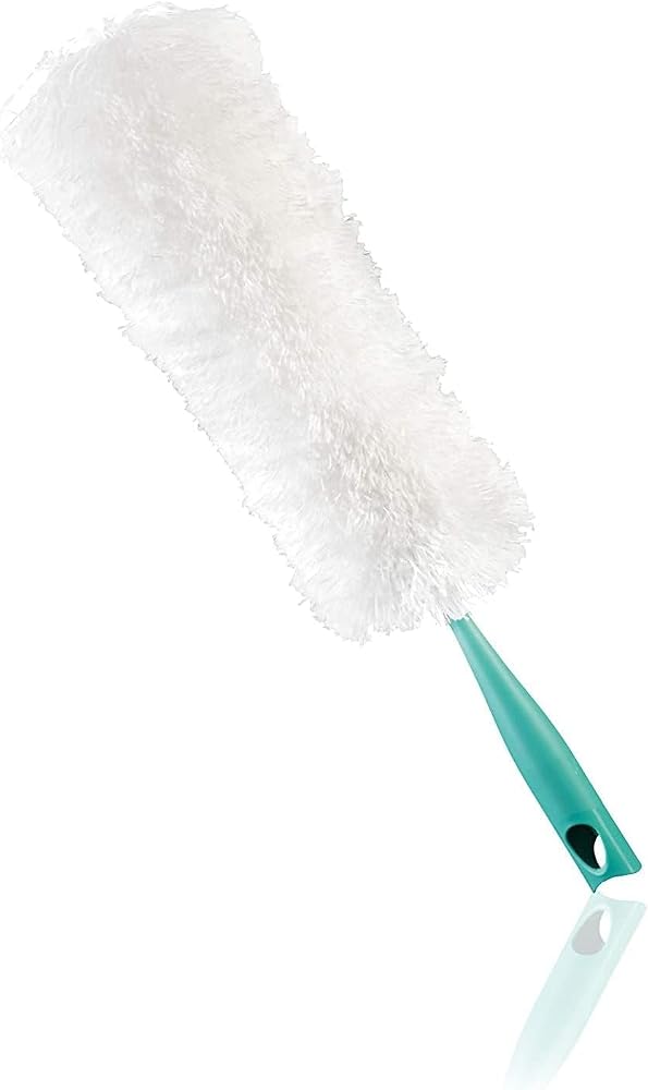 Leifheit Staubwedel Duster XL mit antistatischen Mikrofasern gegen Staub, extra langer Staubwischer auch für Tischplatten und Heizkörper, sehr softer Staubfänger für alle Oberflächen, Click-System