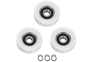 ALOMEJOR 3 Stück Motor Gear 36 Zähne 38mm Nylon Elektronisches Motorgetriebe Professionelles Zubehör für Elektrische Fahrradmotorkupplung