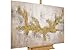 Produktbild KunstLoft® Acryl Gemälde 'Drachenreigen' 120x80cm | original handgemalte Leinwand Bilder XXL | Abstrakt Verlauf Gold Grau | Wandbild Acrylbild Moderne Kunst einteilig mit Rahmen