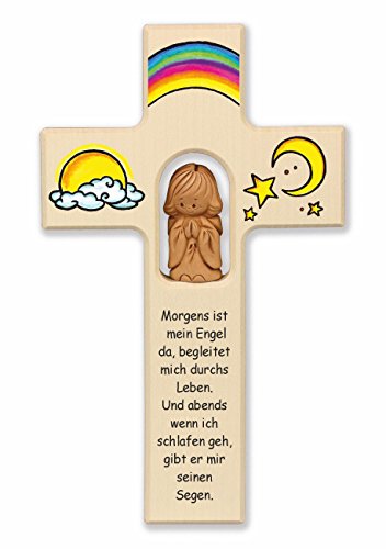 Christshop Schutzengelkreuz, Taufkreuz, Kinderkreuz mit Schutzengel Begleiter