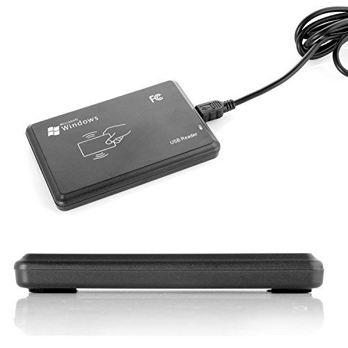 Neuftech USB RFID Reader ID Kartenlesegerät Kartenleser Kontaktlos Card Reader für EM4100 - 3