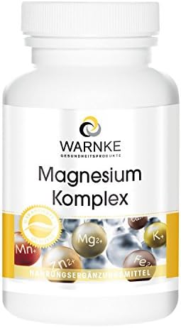 WARNKE Health Products Magnesium Complex, Magnesium Oxide, – Sulphate Bioverfügbar Soda 100 Tablets – vegi 80 g Pack of 1