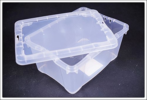 5x Klarsichtbox mit Deckel – 20 x 15 x 9 cm – 5er Set stapelbare Boxen - 3