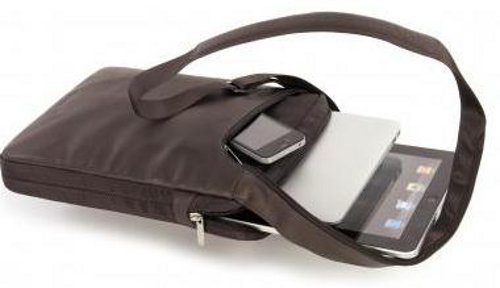 Tucano Fina Leder Tasche für Apple iPad/Netbooks 29,5 cm (11,6 Zoll) Größe XS braun - 7