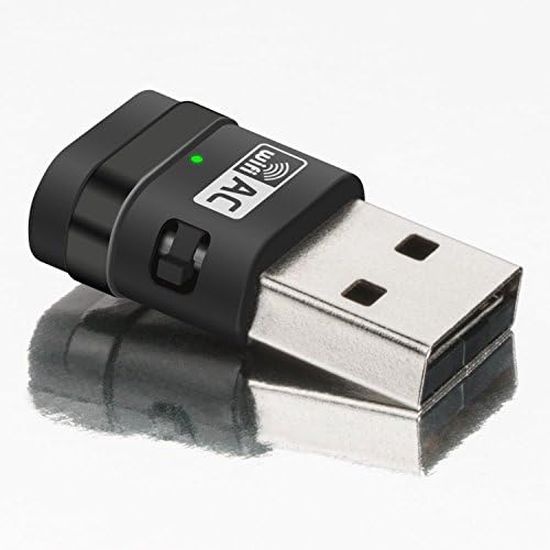 Well Gallery AC600 Dual Band Wireless USB Network Adapter Backward Compatible with 802.11 a/b/g/n Products (2.4 GHz 150Mbps, 5GHz 433Mbps)