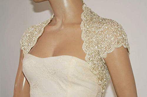 gold bolero jackets for evening dresses