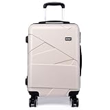 4 RUEDAS GIRATORIAS: Ruedas giratorias multidireccionales para un movimiento de 360 grados, que proporcionan a esta maleta estabilidad y fiabilidad. El mango retráctil y regulable en altura de este trolley con ruedas facilita su manejo en el aeropuerto y en el avión.