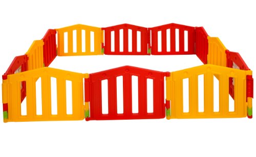 12 sided Baby Playpen - XXL Playard and Room Divider incl. suction cups - EN71 certified