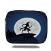 Produktbild Tablet Bag for Ipad air 2/3/4/mini 9.7 inch,Wolf,Full Moon Night Sky Growling Werewolf Mythical Creature in Woods Halloween,Dark Blue Black White
