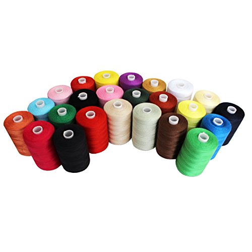 CurtzyTM 39 teiliges Allzweck Spulen Set Polyester Nähfaden Farben Rollen Set Nadelarbeiten Stickerei - 2
