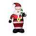 Produktbild Joyreap Weihnachtsmann Aufblasbar Figur 120 cm Groß LED Beleuchtet Aufblasbare Krücken für Innen Außen Dekoration Weihnachten