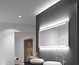 Die hochwertige Glas-Beschichtung des Badezimmer-Spiegels auf Basis von Silber ermöglicht eine hohe Stabilität und lange Haltbarkeit sowie eine leichte Pflege