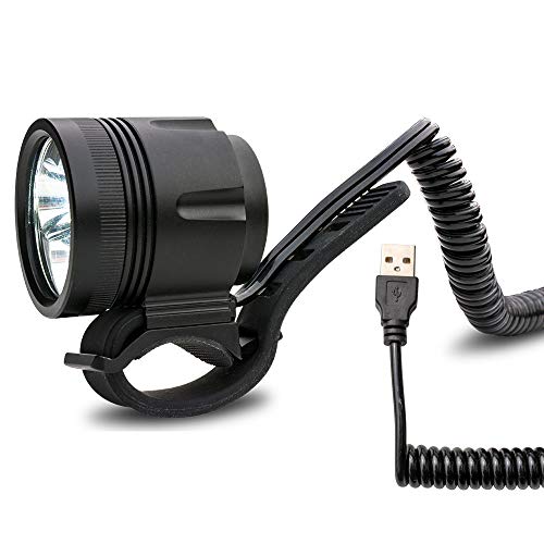 USB Helmlampe Stirnlampe Sport und Freizeitlampe mit 950 Lumen | 4 Leuchtmodi | kann mit allen 5V Powerbanks mit einem Output von 2A betrieben werden