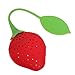 Produktbild ourbest Fantastische Strawberry Design Silikon Tee-Ei Teesieb Teekanne Teetasse