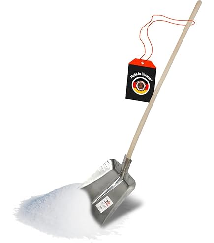 TRIUSO Schneewanne Edelstahl - Flachschaufel Für Winter & Schnee