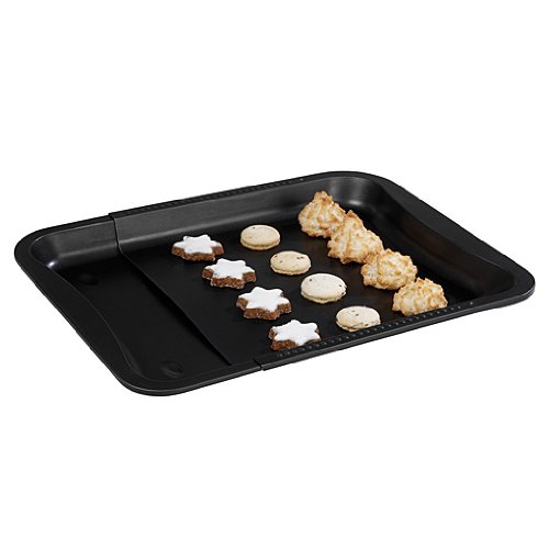 Zenker Ofenblech ausziehbar, rechteckiges Backblech mit Antihaft-Beschichtung zum Kuchenbacken (flexible Maße: 34,5-52 x 33 x 3 cm), Menge: 1 Stück - 7