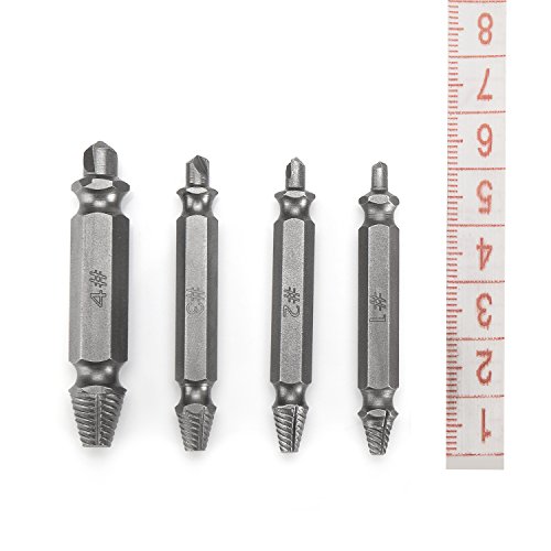 FeelGlad 4-teilig Schraubenausdreher-Set, Entfernen beschädigter Schrauber - 3
