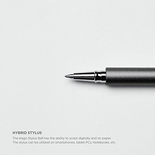 elago Stylus Ball for iPhone 3GS/4/4S, iPad and Galaxy -World First Replaceable Tip (Extra Rubber Tip included) – Black - 4
