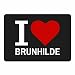 Produktbild Mousepad Classic I Love Brunhilde schwarz