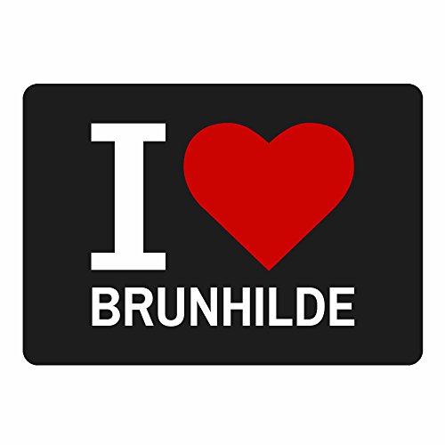 Preisvergleich Produktbild Mousepad Classic I Love Brunhilde schwarz