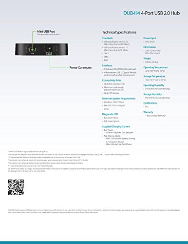 D-Link USB DUB-H4/E 2.0 4-Port Hub schwarz - 6