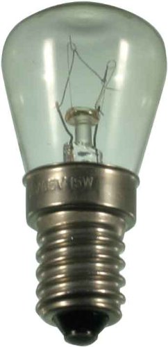 S+H Birnenformlampe 26x57 mm Sockel E14 12 Volt 15 Watt