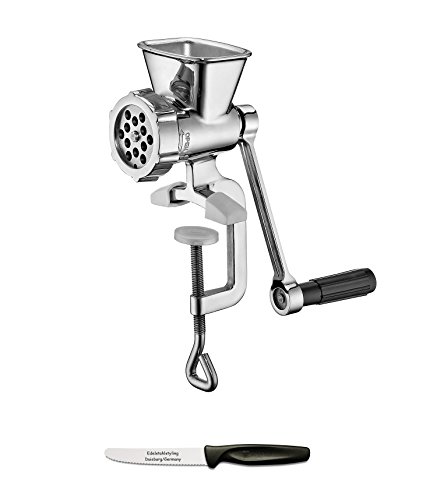 Preisvergleich Produktbild Küchenprofi Fleischwolf SOLIDO + Edelstahlstyling Universalmesser im Set