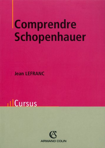 Download Comprendre Schopenhauer (Philosophie)