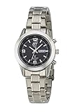 ETT Eco Tech Time Funk Solar Damen Uhr Analog mit Edelstahl Armband ELS-11269-21M