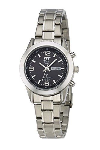 Eco Tech Time Solar Drive Funk Gobi Damenuhr ELS-11269-21M, Edelstahl Armbanduhr Silber Eco Tech Time Solar Drive Funk Gobi Damenuhr ELS-11269-21M, Edelstahl Armbanduhr Silber
