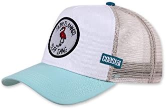 CoastalTrucker Cap Filthy Flamingo Beige White